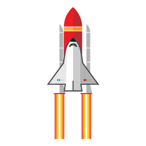 火箭模型矢量图