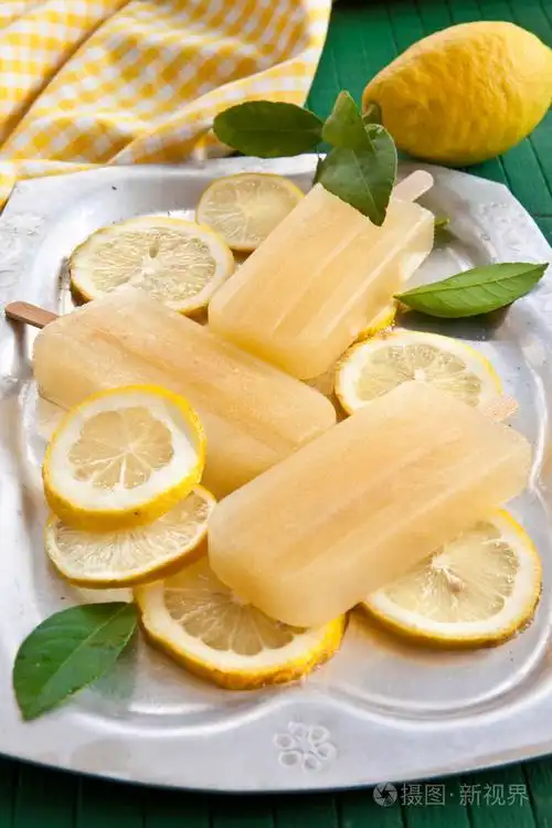 新鲜的柠檬冰棍照片-正版商用图片09r1lv-摄图新视界
