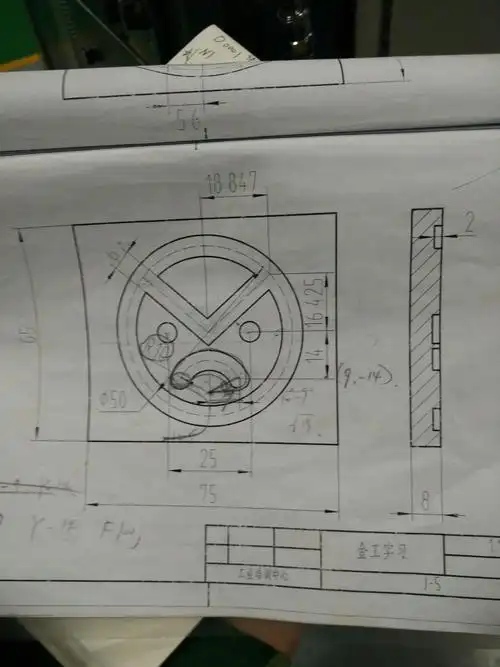 求此图的数控铣的程序编程