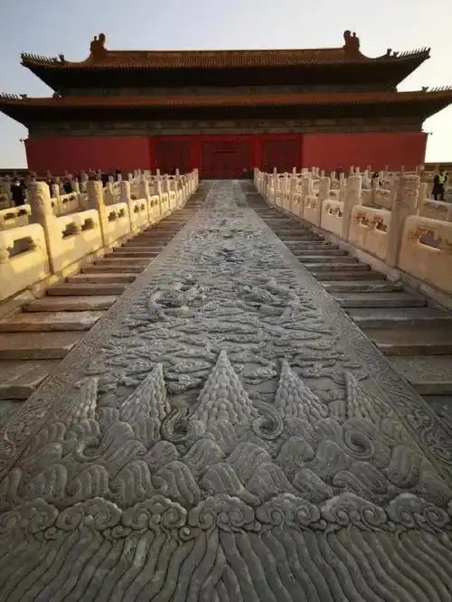 北京旅游去故宫看清代考状元处保和殿