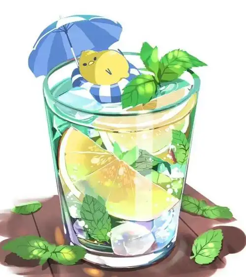 冰冰凉凉的夏日饮料插画