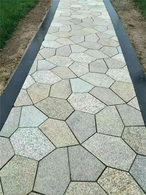 公园地铺石厂家 冰裂纹地铺石价格 网贴石 碎拼石厂家批发价格