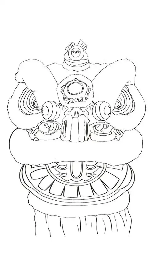 醒狮-写实插画 插画原创