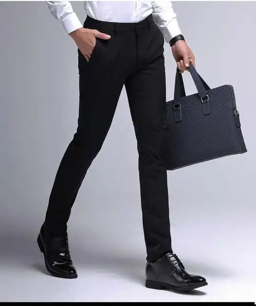 恒源祥高端品牌休闲裤男时尚韩版直筒西装裤春秋男士正装商务裤子修身