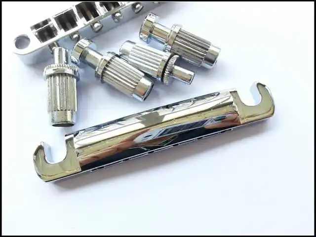 韩产进口 银色 gibson epiphone lp电吉他琴桥 拉弦板 固定琴桥