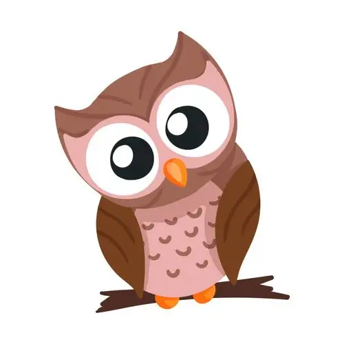 卡通矢量可爱猫头鹰装饰图案创意设计元素设计元素素材免费下载(图片