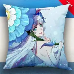 游戏荣耀公孙离蜜橘花间舞抱枕之夏幻舞皮肤靠垫周边双面含芯定做