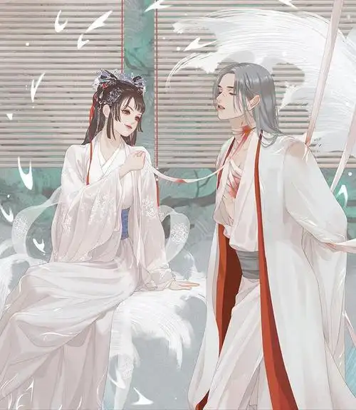 古风人物插画图片|情侣图片,喜欢古风的朋友也可以拿它做壁纸哦