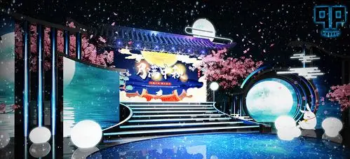 中国风中秋国庆舞美邱鹏