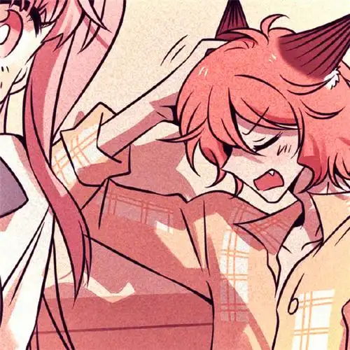 废柴狐小汤与阿桔一左一右情侣头像图片_情侣动漫头像_头像屋