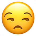 下载"有点郁闷的脸" emoji高清大图 - emoji表情大全,emoji百科