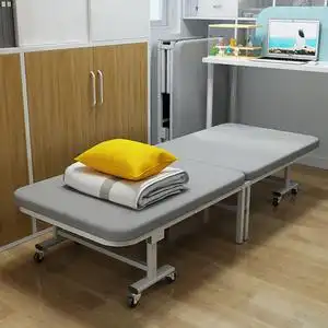 陪护床折叠单人轻便医用陪护折叠床办公室午休小尺寸午睡床海绵垫