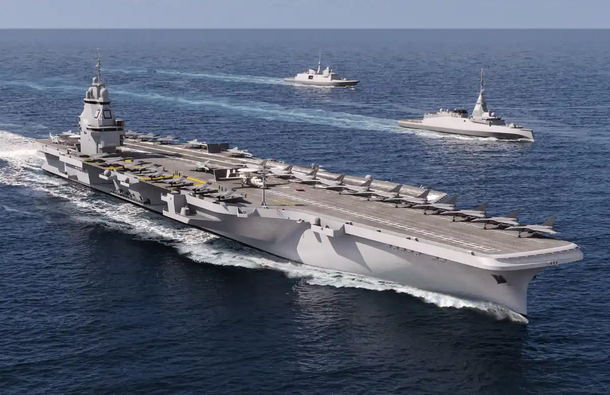 甩掉"世界最慢"的帽子,法国新航母7.5万吨,比戴高乐号强多了