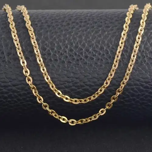 中国工厂批发时尚镀金黑色不锈钢项链链 - buy stainless steel chain