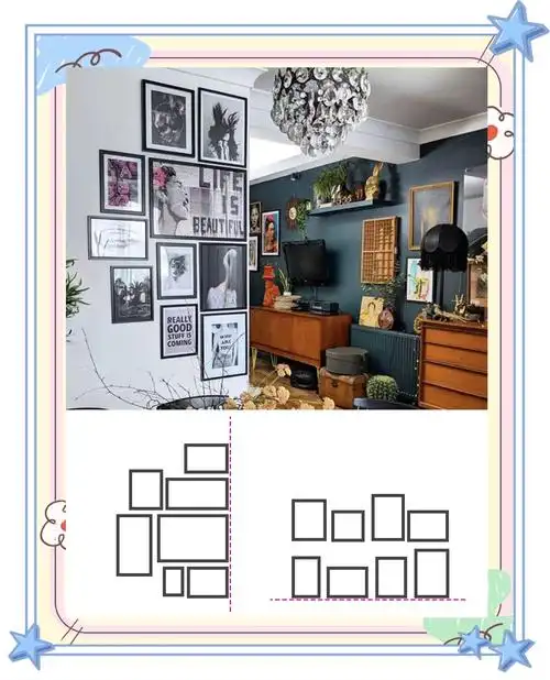 7种照片墙挂法,让家瞬间高大上!