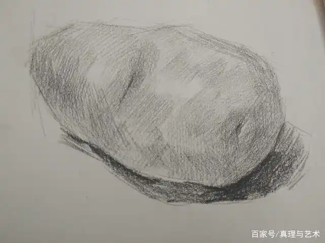 静物素描中的单体蔬菜类绘制方法