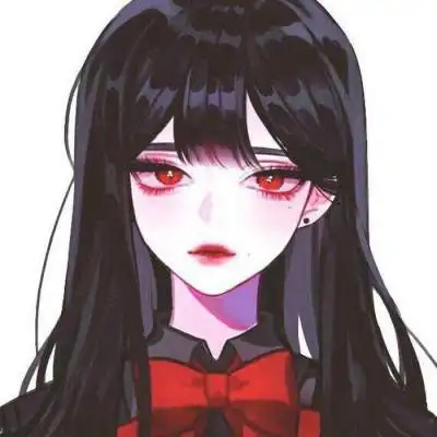 动漫女头高冷霸气黑衣 冷艳女生动漫头像冷酷帅气