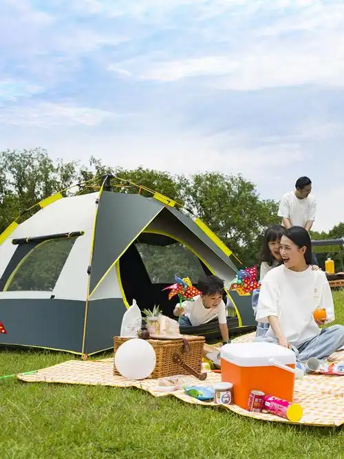 帐篷户外野营加厚装备全套自动防雨野外露营野餐防暴雨超轻便郊游