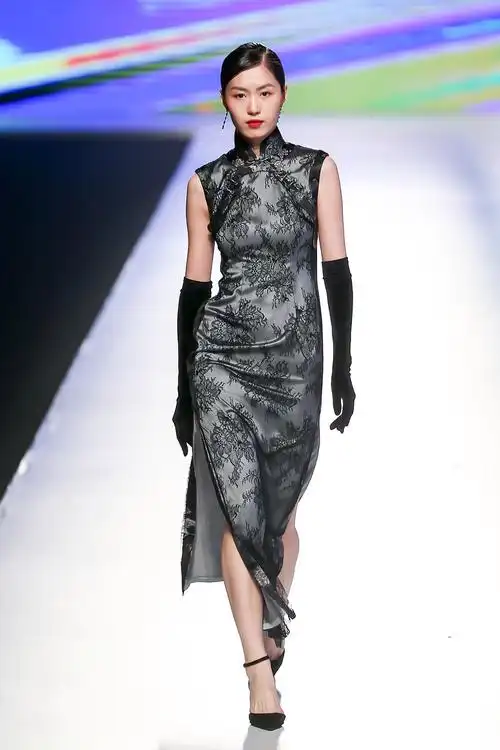 2021广东时装周-春季开幕秀—— 慧霞旗袍-服装广东时装周-服装设计网