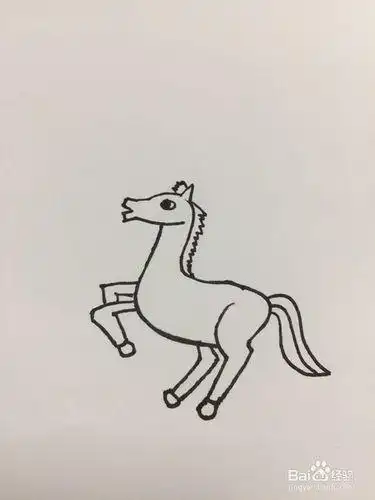 马的蹄子的简笔画