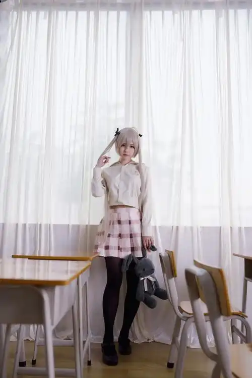 cosplay欣赏缘之空春日野穹黑丝校服