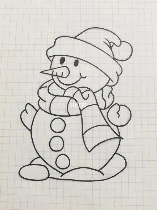 简笔画小雪人简笔画小雪人图片