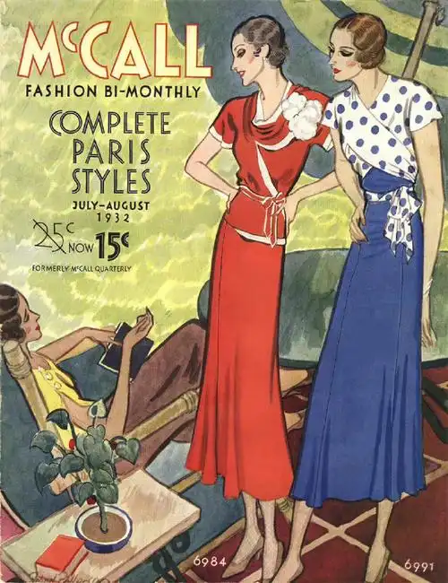 美国著名的女性杂志《mccalls magazine》中1930年代清爽又优雅的