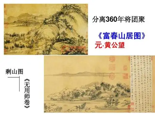 书法欣赏课-富春山居图和王羲之柳公权行书ppt