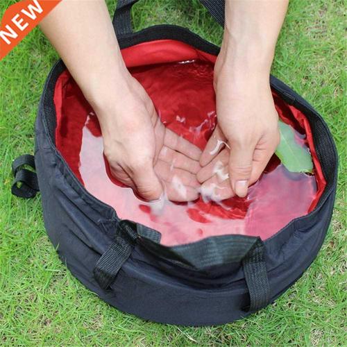 5l collapsible wash basin foot washbasin travel fishing hi
