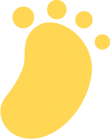 小脚丫彩色简笔画