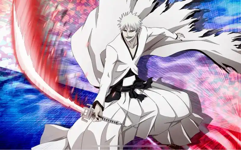 死神勇敢灵魂白一护卍解白天锁斩月实战