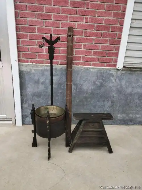 清代剃头挑子一套