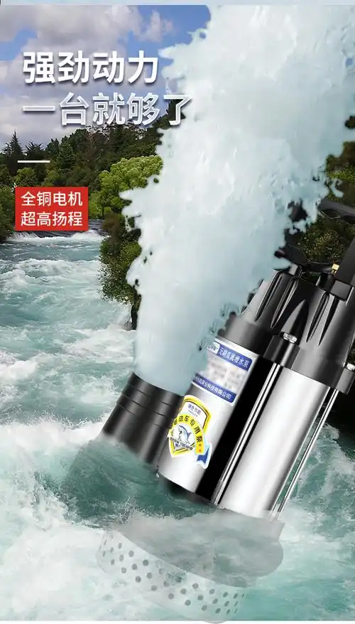 无刷直流潜水泵高扬程48v60v72伏通用电动电瓶车抽水泵抽水机 1寸款