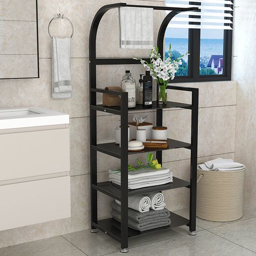 卫生间置物架落地浴室收纳架多层厕所洗手间脸盆架毛巾架储物架
