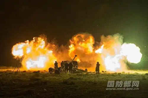 震撼炮火!解放军重炮大漠跨昼夜怒射(组图)
