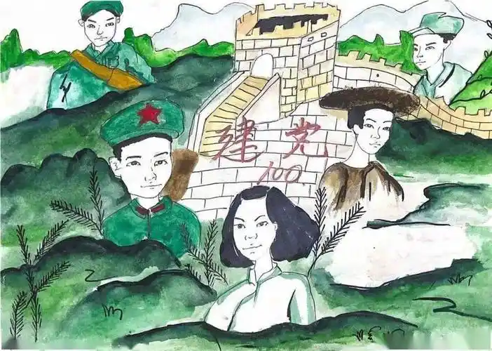 投票| 童心向党 怀柔青少年原创庆祝建党100周年绘画作品线上投票开始
