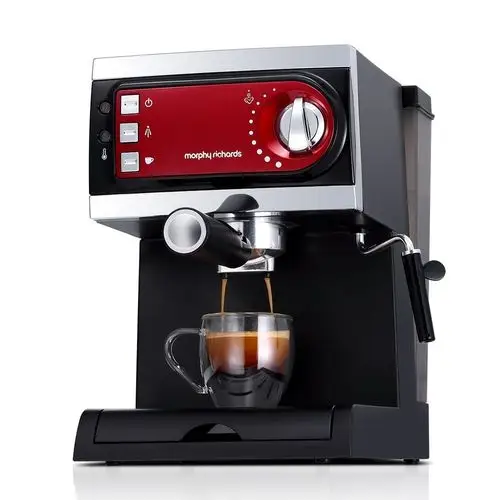 morphy richards 摩飞 半自动意式咖啡机 蒸汽打奶泡 英国高端小家电