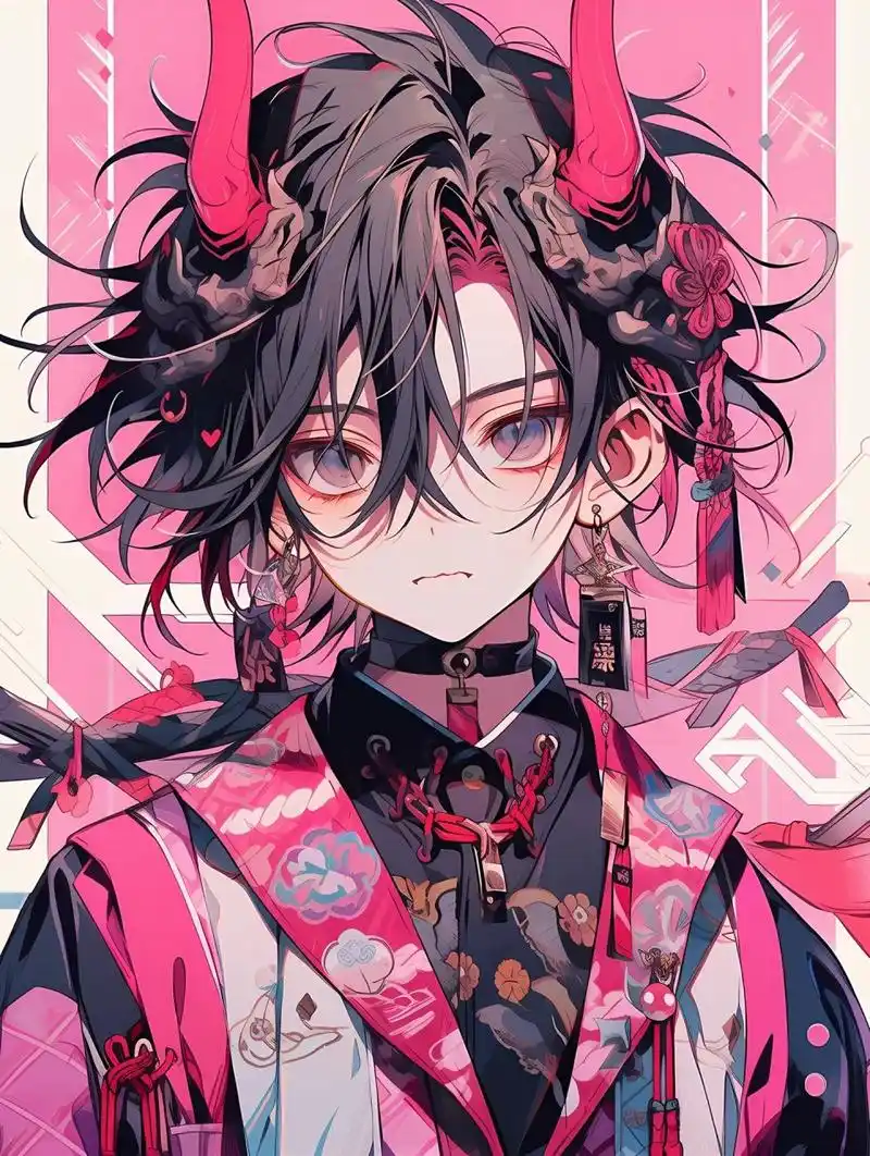 92男生头像|粉色妖怪漫画系