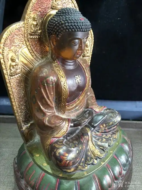 明代老琉璃释迦牟尼佛