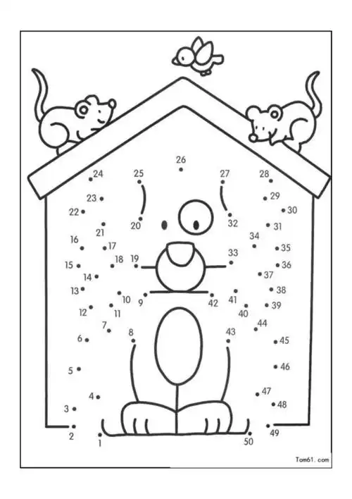 幼儿专注力连线图