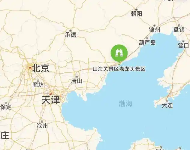 先说一下山海关的地理位置.