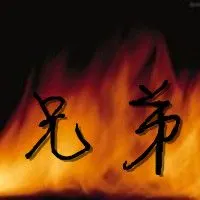 求大神制作一张火焰背景上有兄弟二字的群头像 求大气!