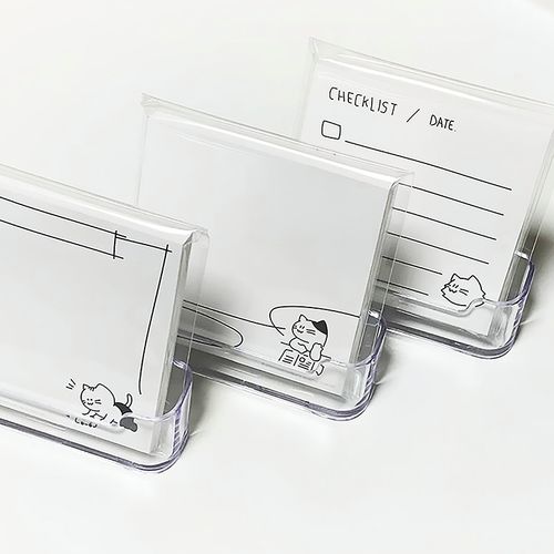 ins 韩国同款 简笔画对话框猫咪无粘性便签纸留言本便签本备忘录