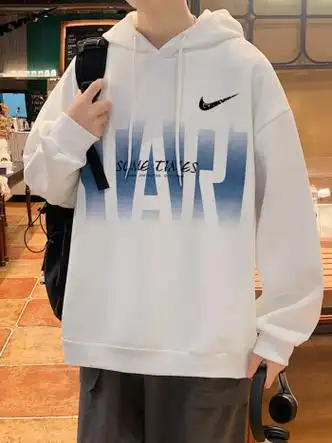 施耐克sneik耐克顿连帽卫衣男士春秋季新款休闲时尚青年宽松潮流拼色