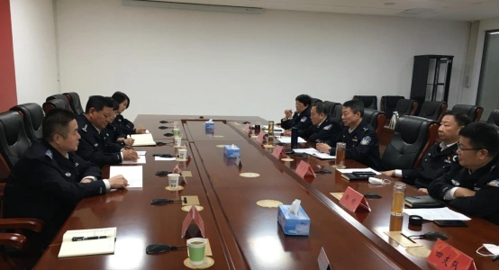 杨明光同志到刑侦总队调研-天津公安警官职业学院