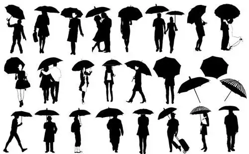 黑色人物剪影 (10)psd素材,黑色人物剪影