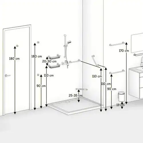 来一组卫生间设备安装尺寸参考细节满满06