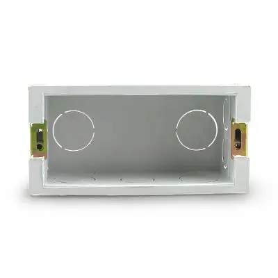 接线盒暗盒布线盒底盒118型通用开关插座暗线盒暗装下线 三位中盒