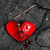 刀插心痛滴血图片大全 心在滴血的伤感图片_微信头像图片大全