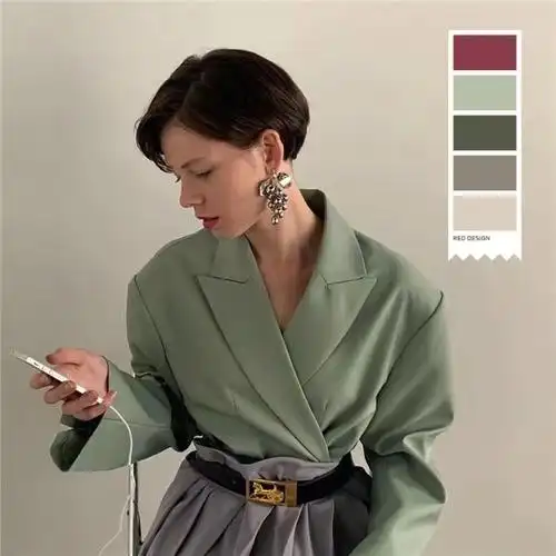 莫兰迪色系穿搭很难不爱吧